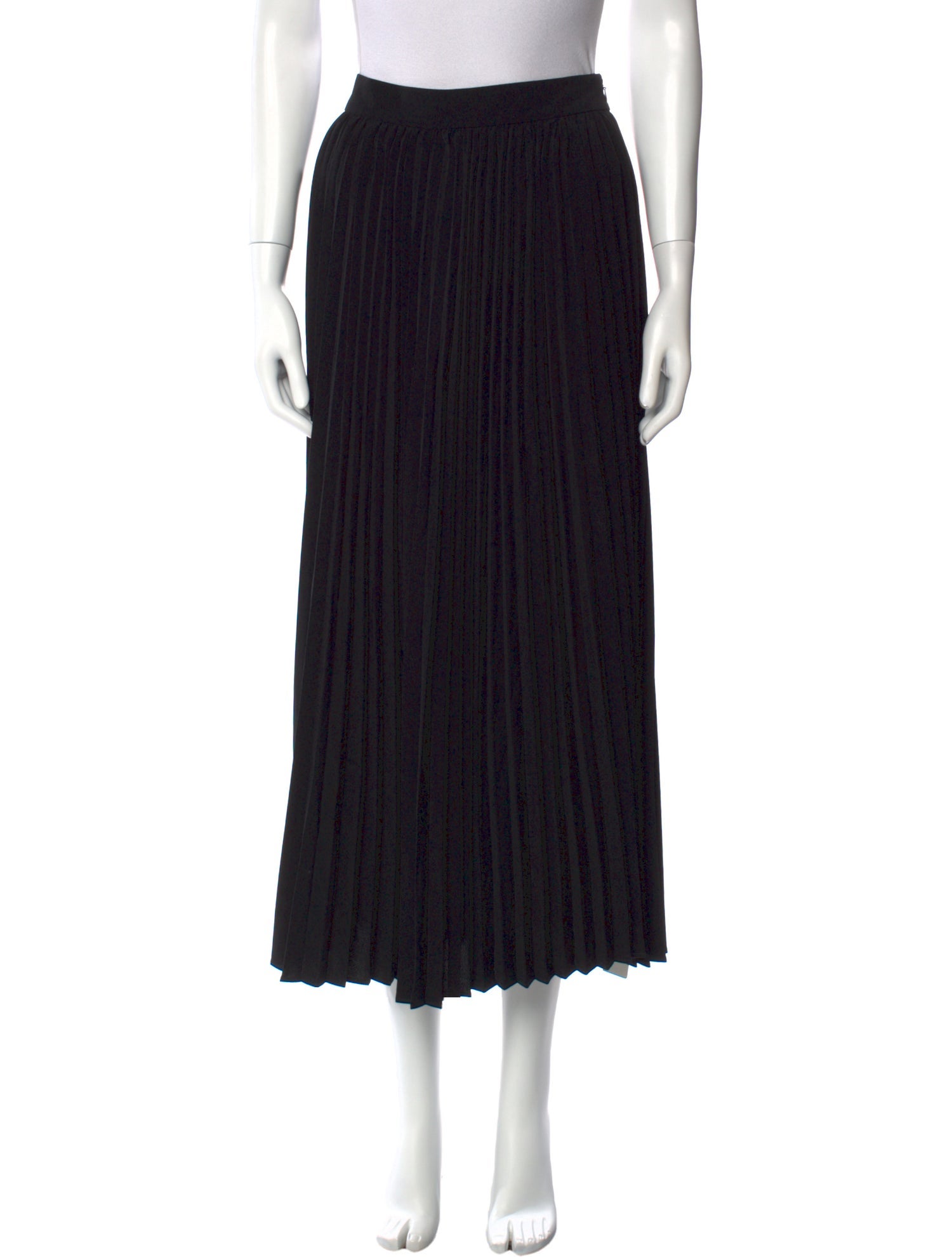 Co. Pleated Accents Midi Length Skirt