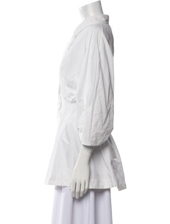 Co. Three-Quarter Sleeve Button-Up Top