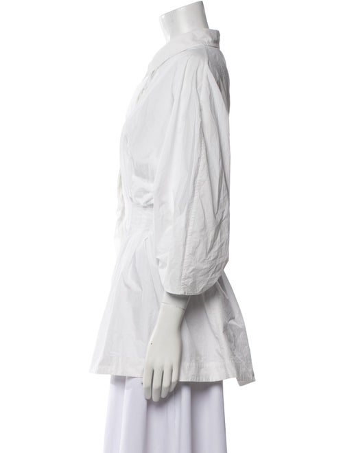 Co. Three-Quarter Sleeve Button-Up Top