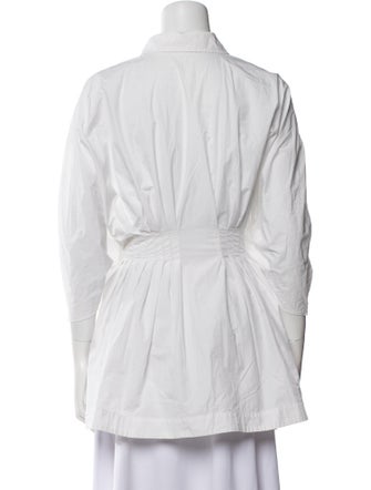 Co. Three-Quarter Sleeve Button-Up Top