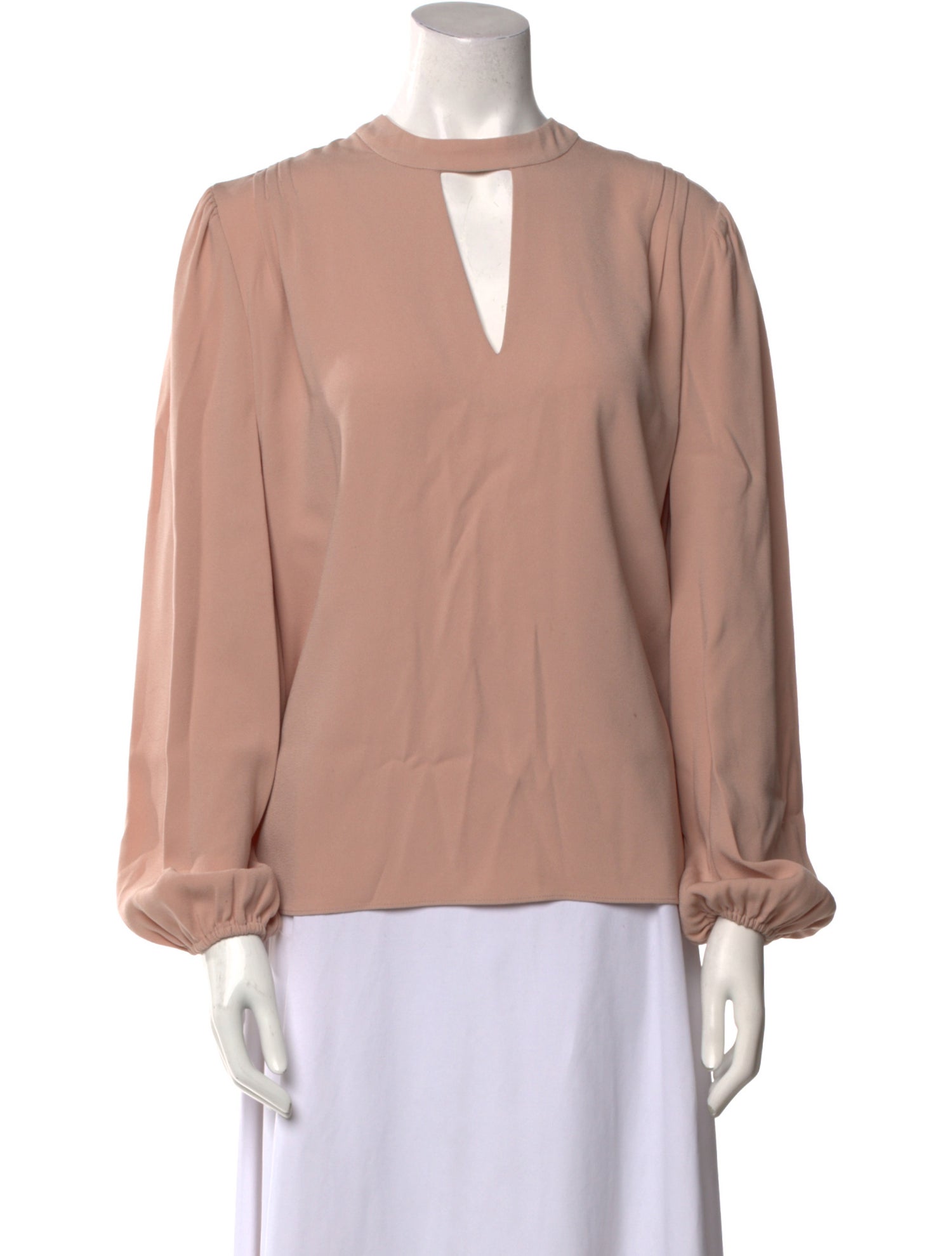 Co. Mock Neck Long Sleeve Blouse