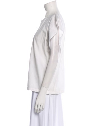 Co. Bateau Neckline Short Sleeve Blouse