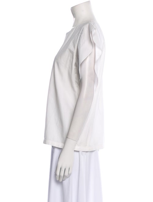 Co. Bateau Neckline Short Sleeve Blouse