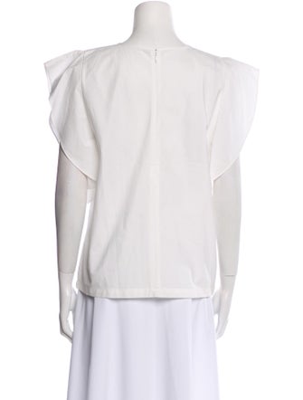 Co. Bateau Neckline Short Sleeve Blouse