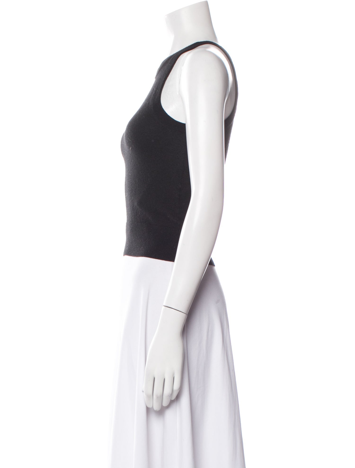 Co. Wool Crew Neck Crop Top