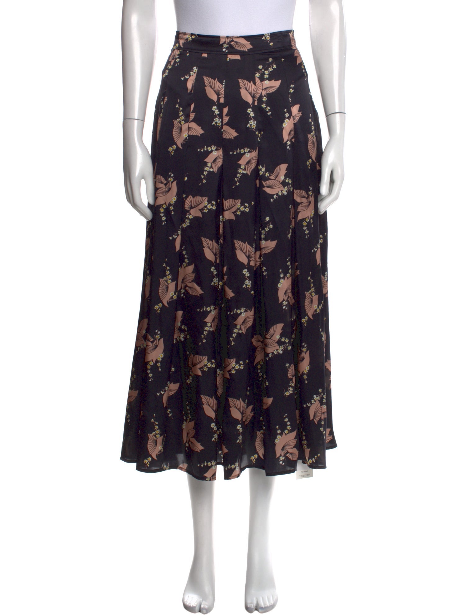 Co. Silk Midi Length Skirt