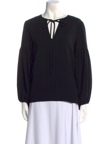 Co. Tops V-Neck Long Sleeve Blouse S