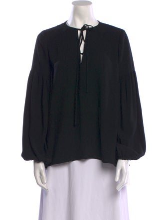 Co. V-Neck Long Sleeve Blouse