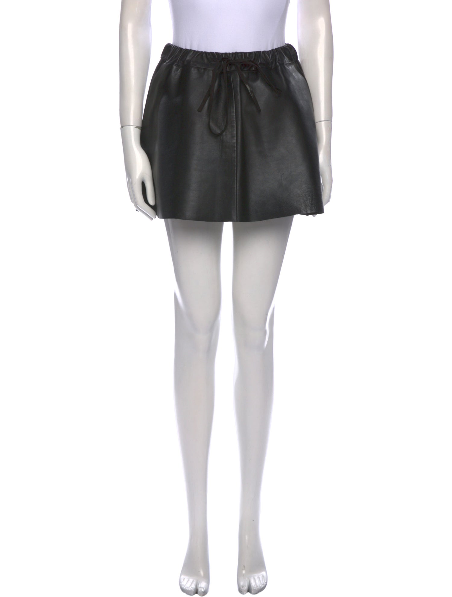Co. Leather Knee-Length Skirt