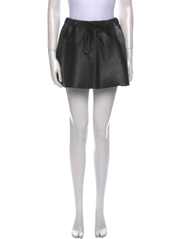 Co. Skirts Leather Knee-Length Skirt S