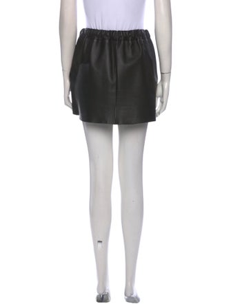 Co. Leather Knee-Length Skirt