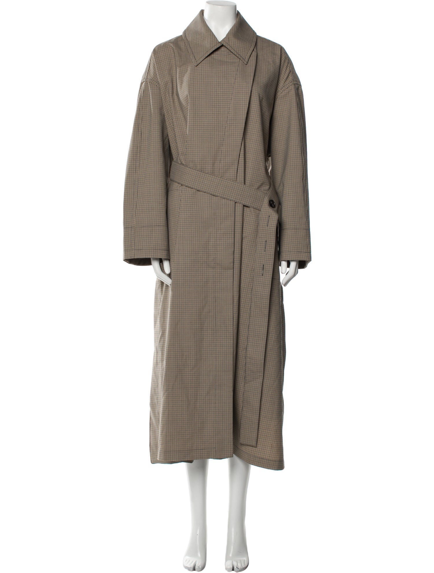 Co. Plaid Print Peacoat