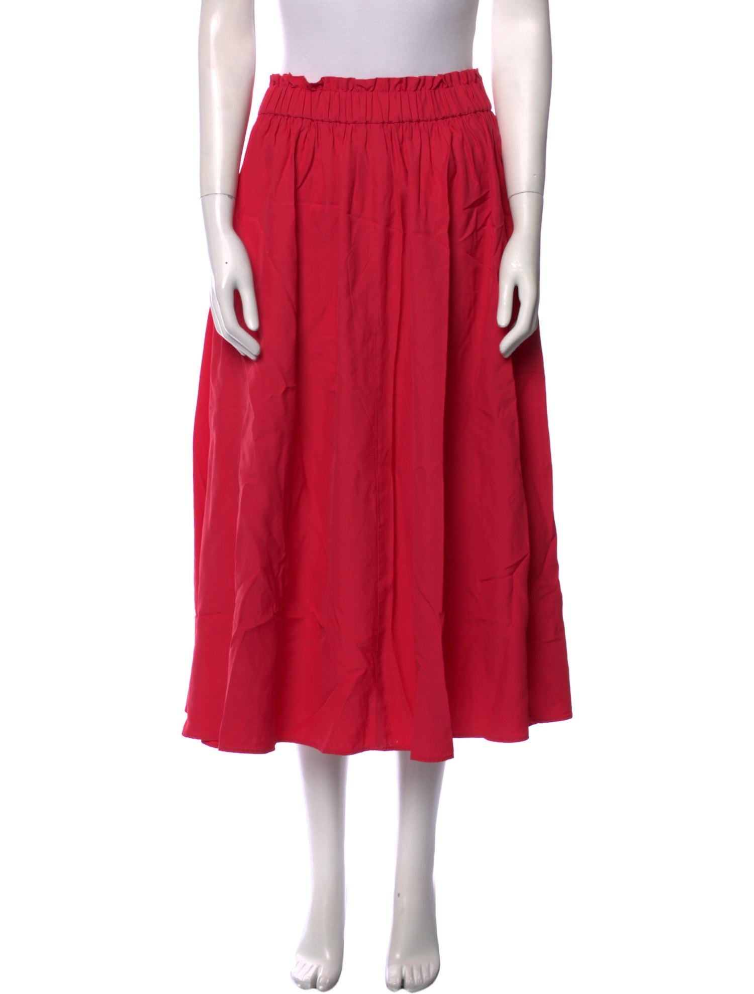 Co. Ruffle Embellishment Midi Length Skirt