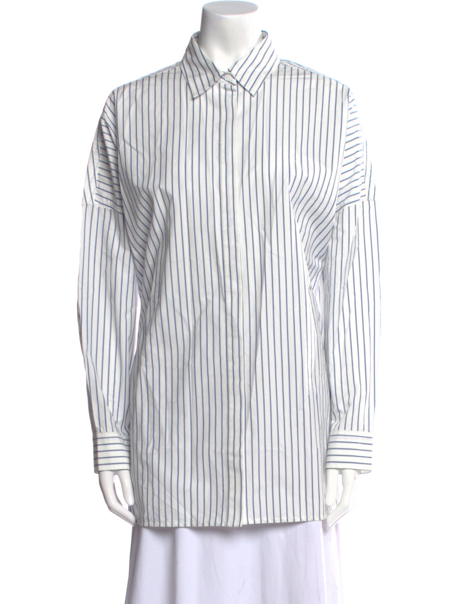 Co. Striped Long Sleeve Button-Up Top w/ Tags