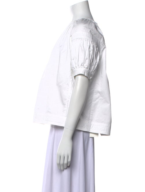 Co. Bateau Neckline Short Sleeve Blouse