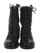 Co. Leather Printed Combat Boots