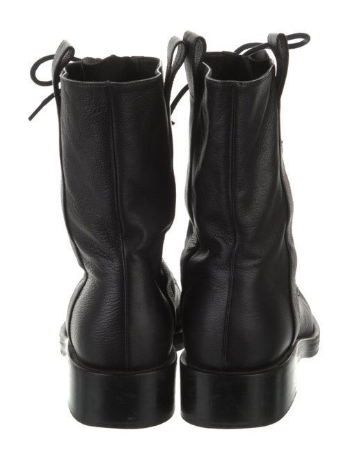 Co. Leather Printed Combat Boots