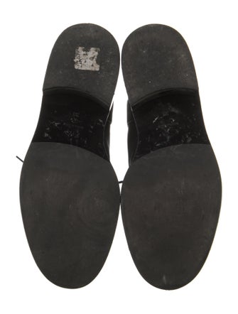 Co. Leather Printed Combat Boots