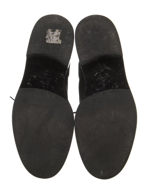 Co. Leather Printed Combat Boots