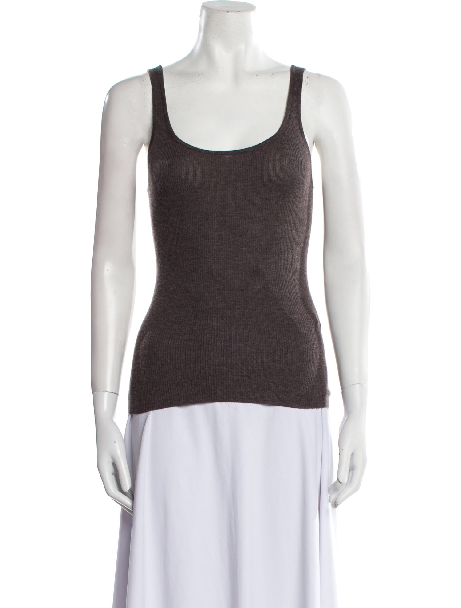 Co. Cashmere Scoop Neck Top