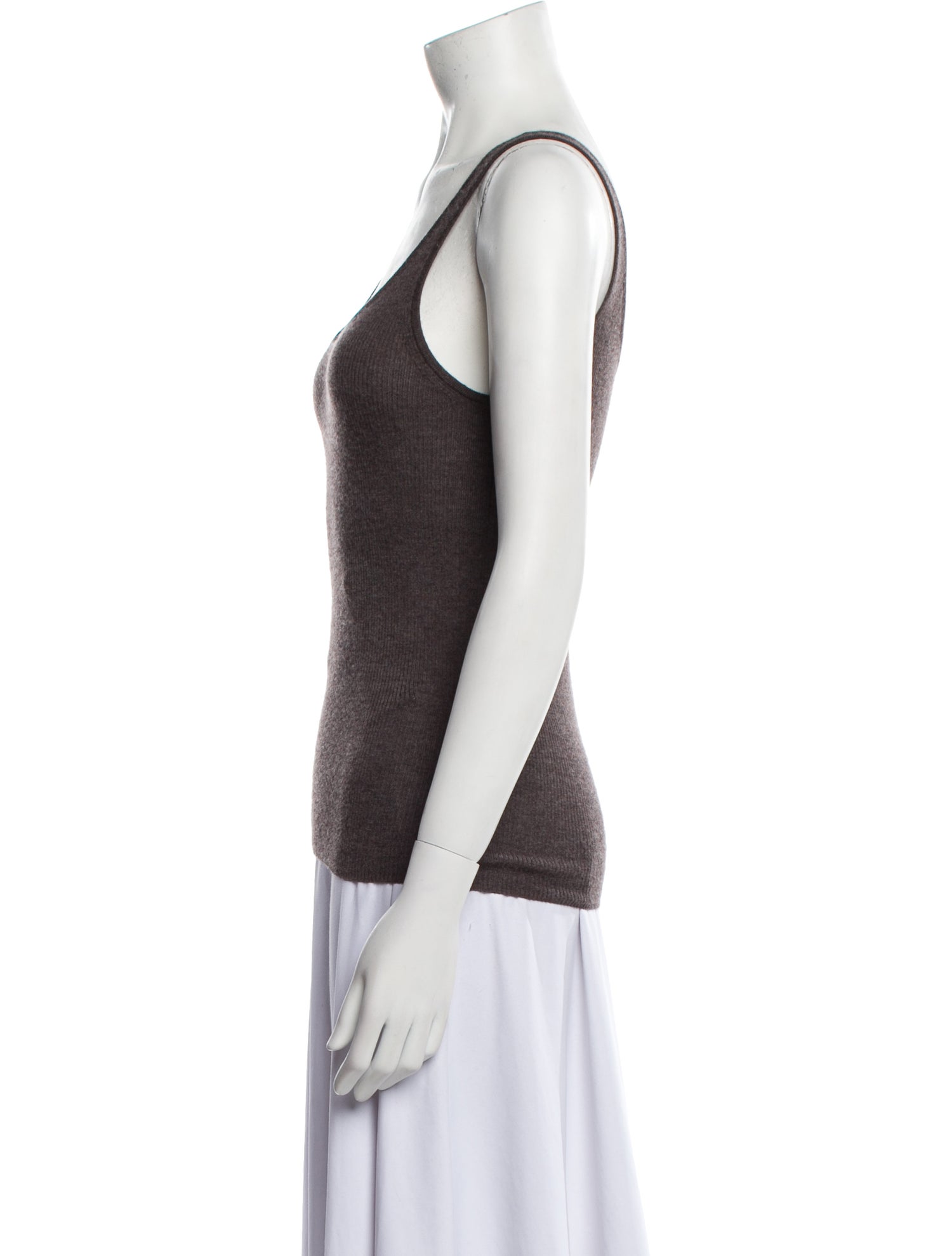 Co. Cashmere Scoop Neck Top