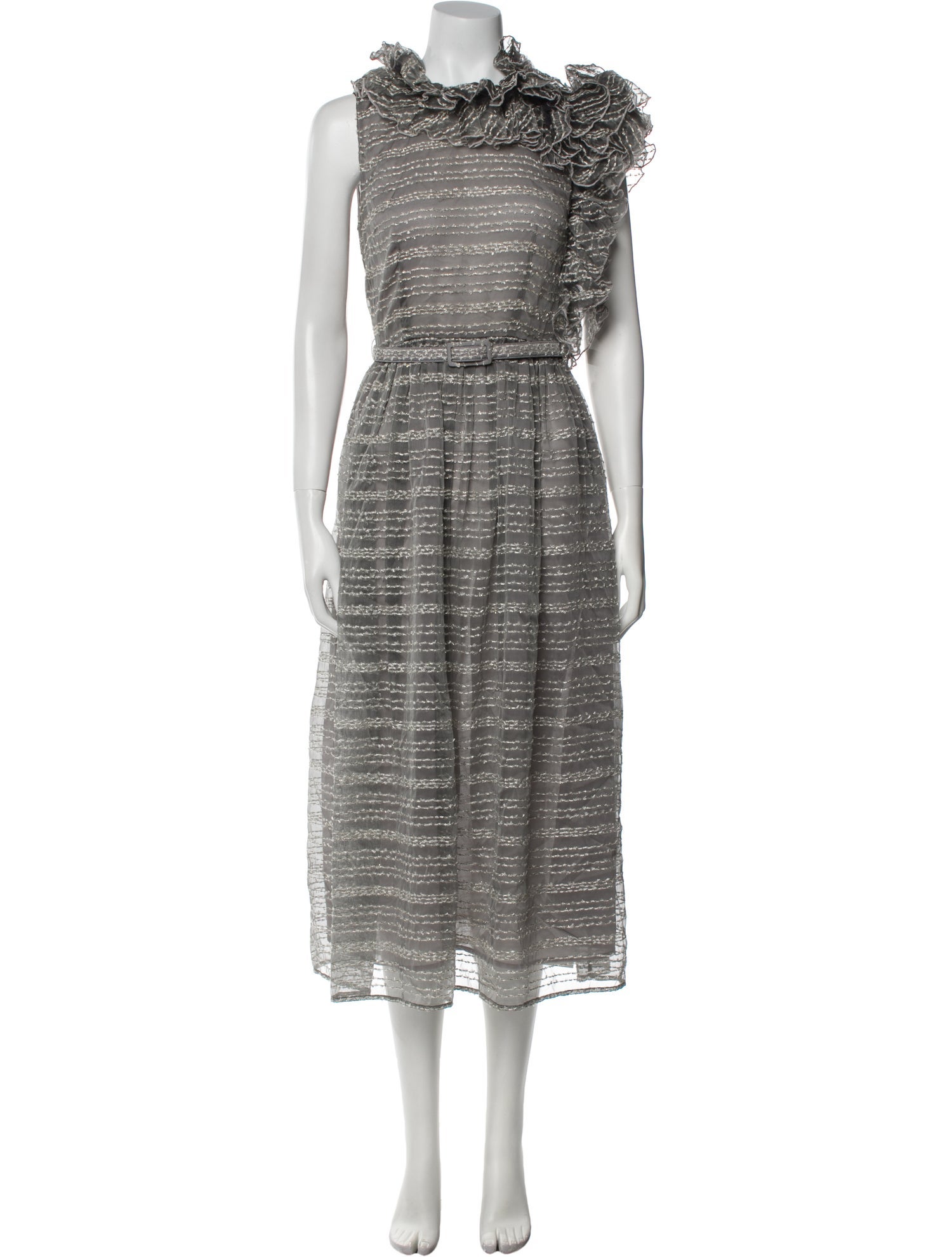 Co. Lace Pattern Long Dress