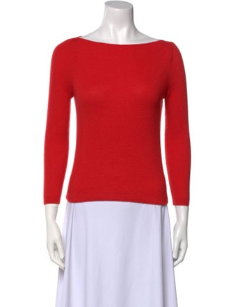 Co. Cashmere Bateau Neckline Sweater