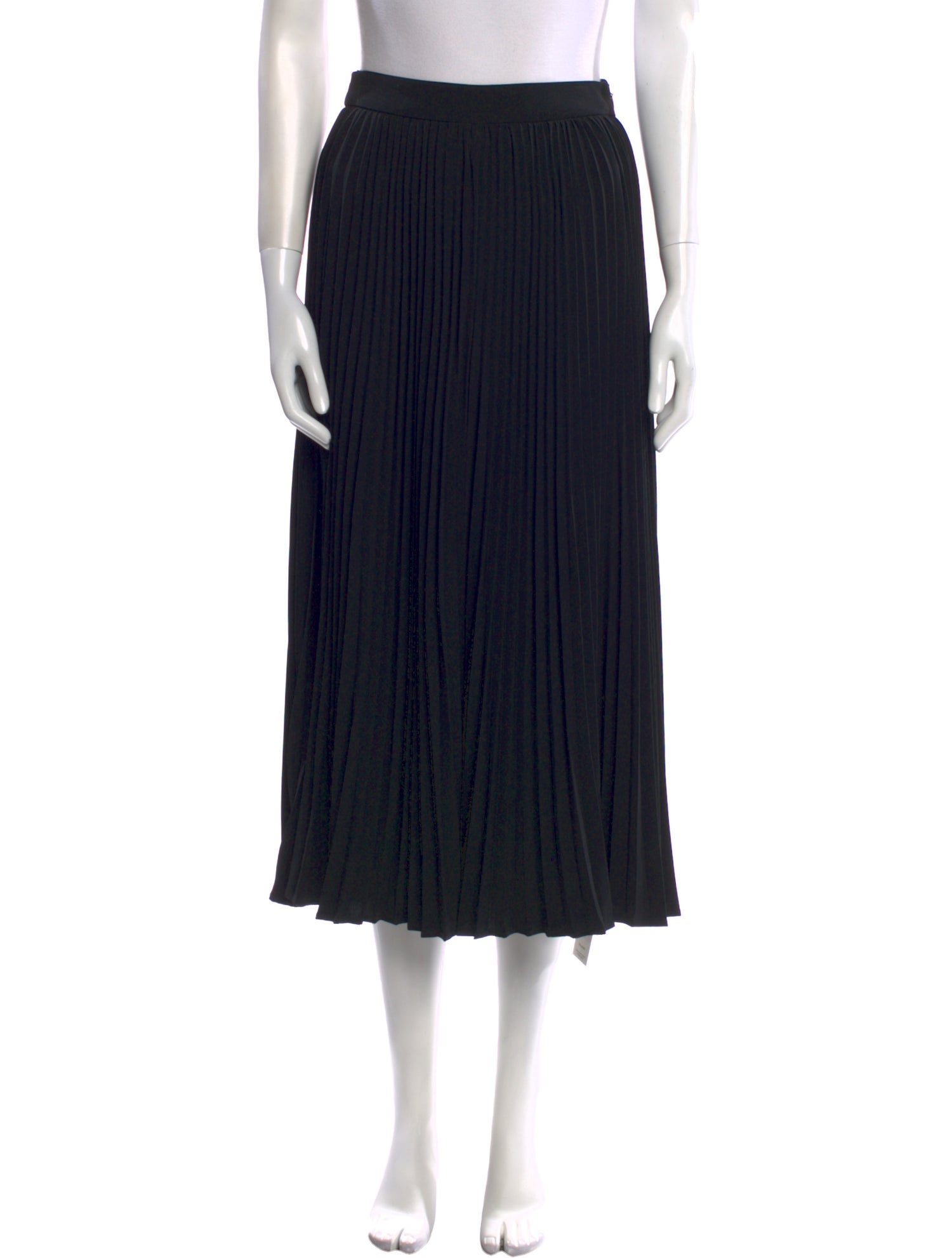 Co. Pleated Accents Midi Length Skirt