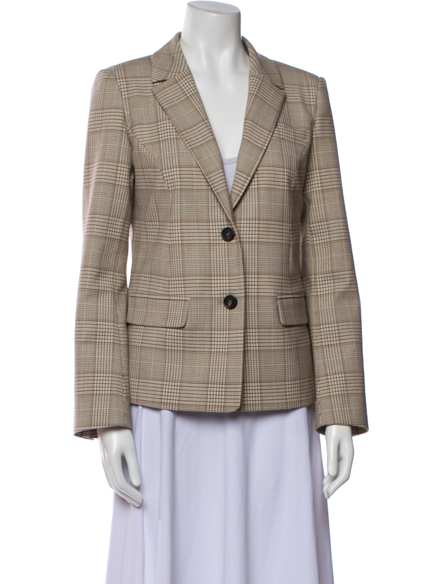 Co. Plaid Print Blazer