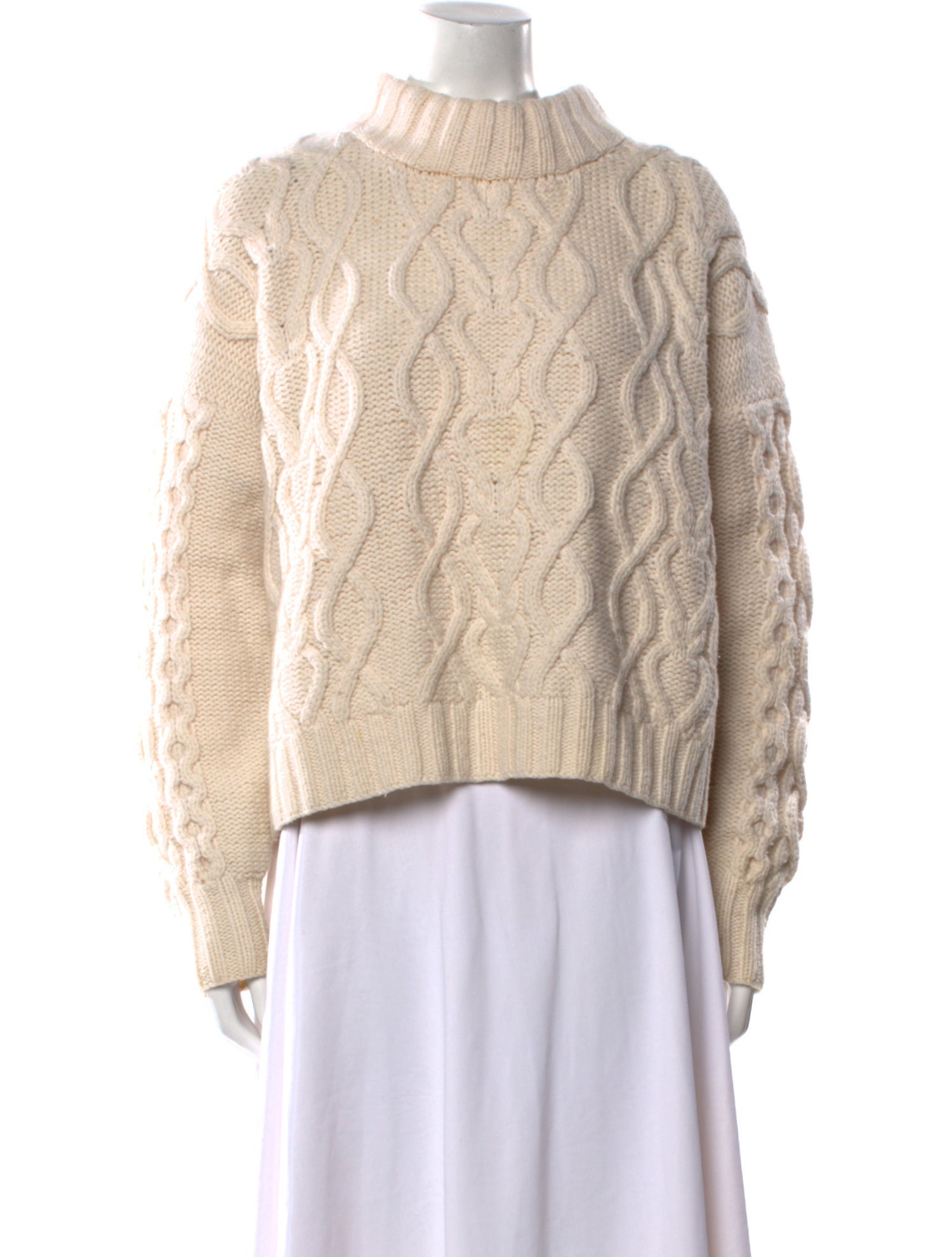 Co. Wool Mock Neck Sweater