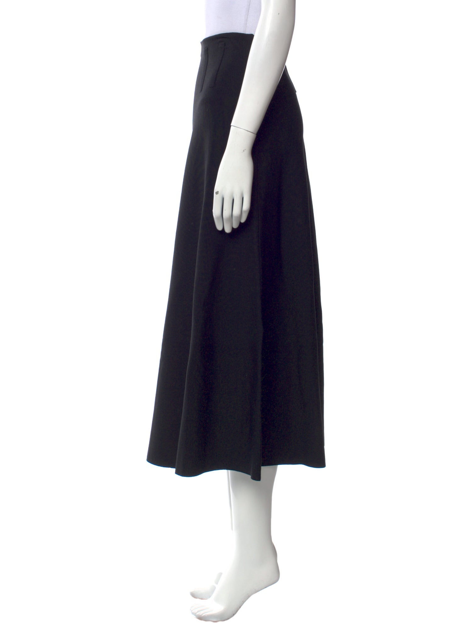 Co. Ruffle Embellishment Midi Length Skirt