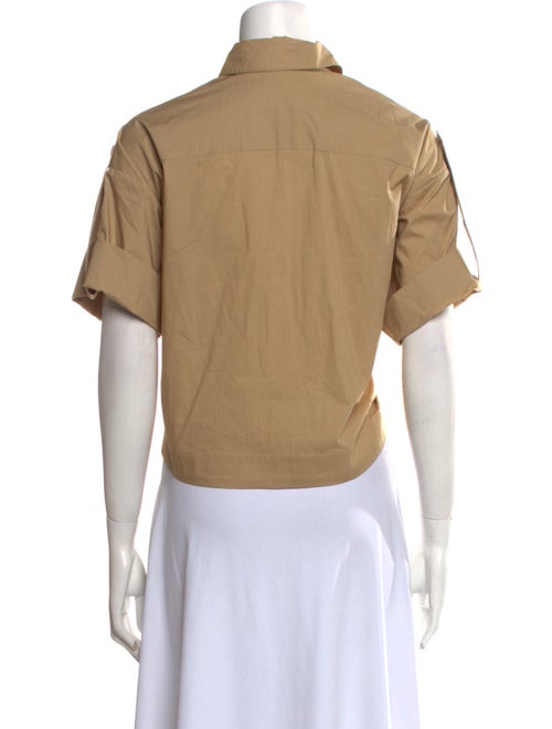 Co. Short Sleeve Button-Up Top