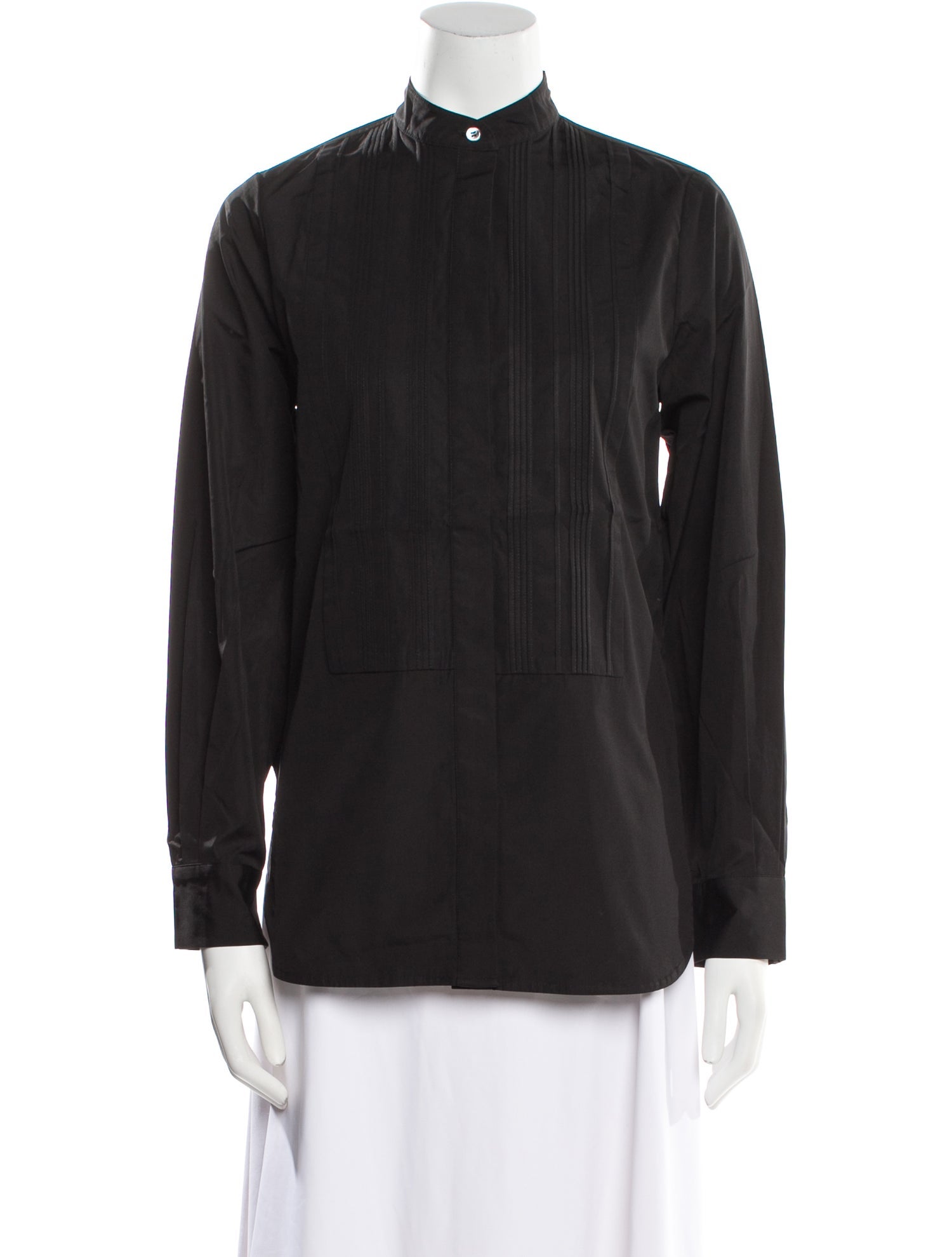 Co. Mock Neck Long Sleeve Button-Up Top w/ Tags