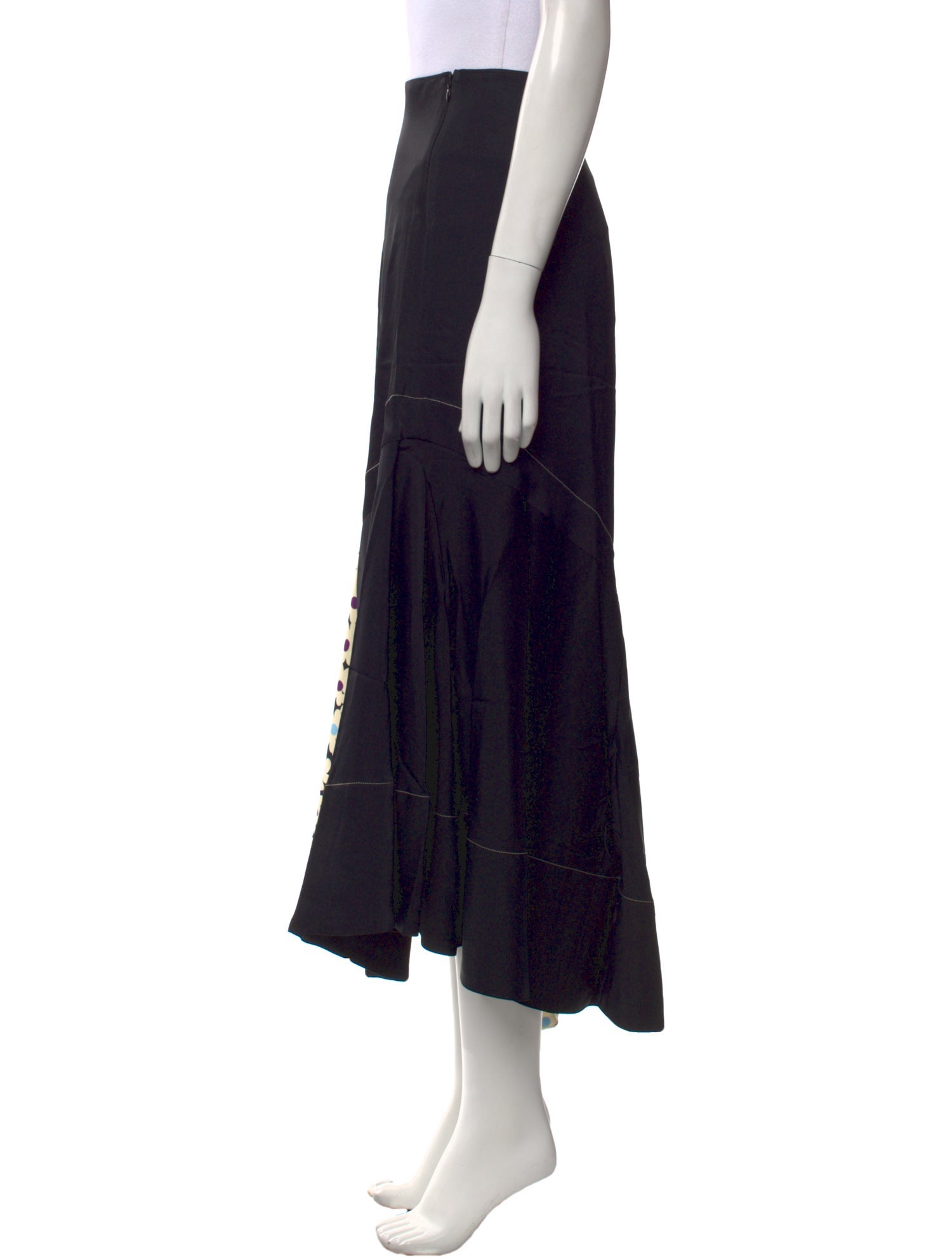 Co. Colorblock Pattern Midi Length Skirt w/ Tags