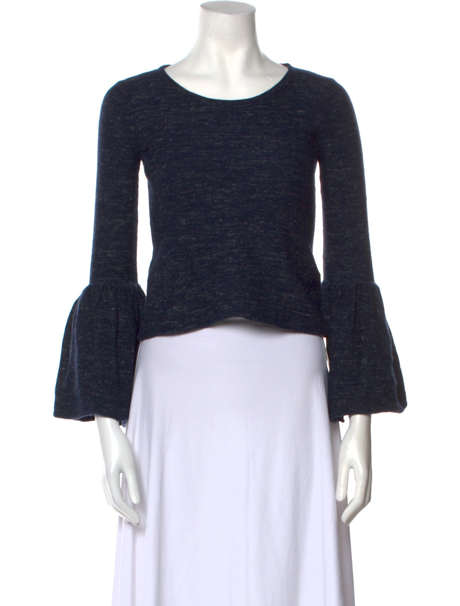 Co. Wool Scoop Neck Crop Top