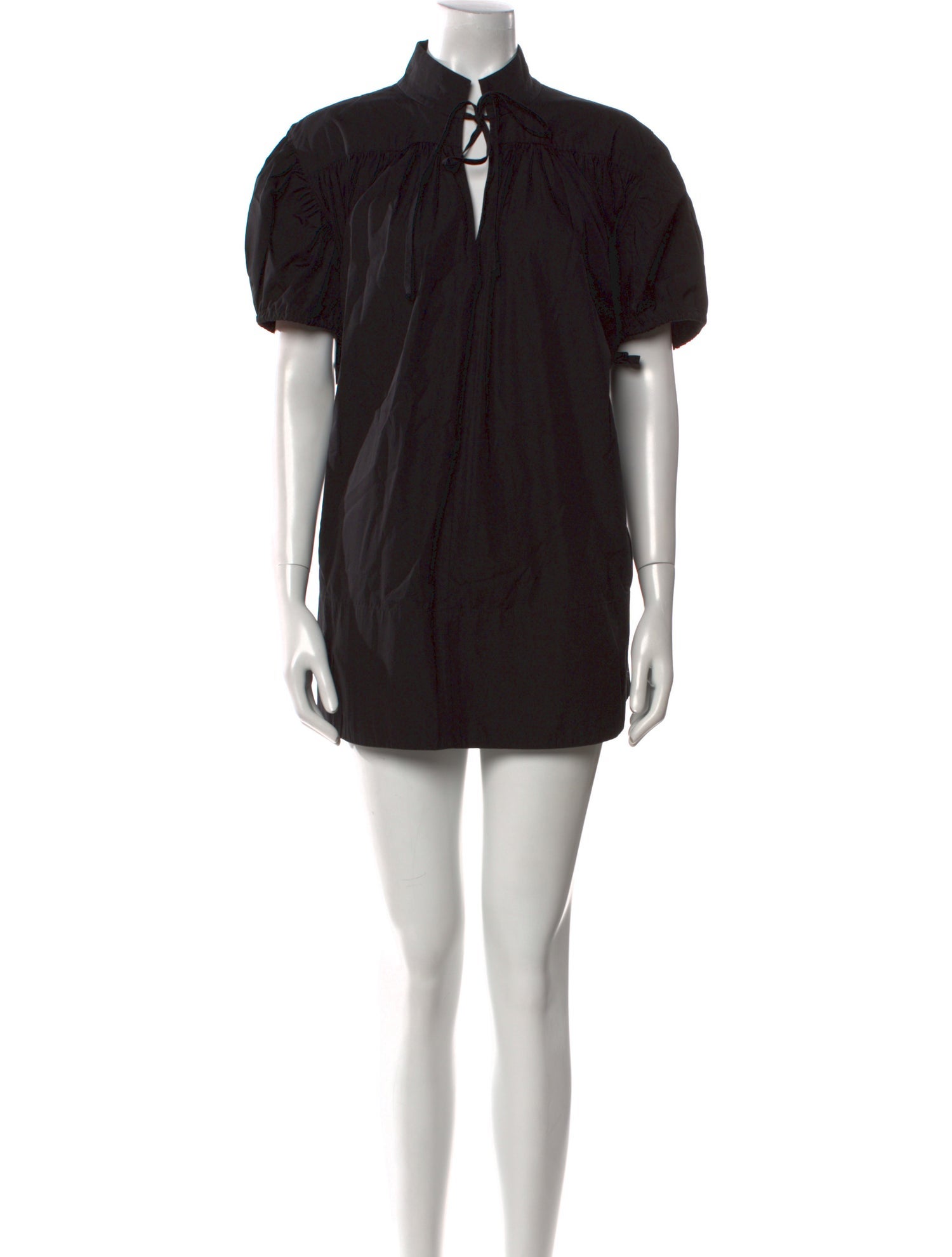 Co. Tie Neck Mini Dress