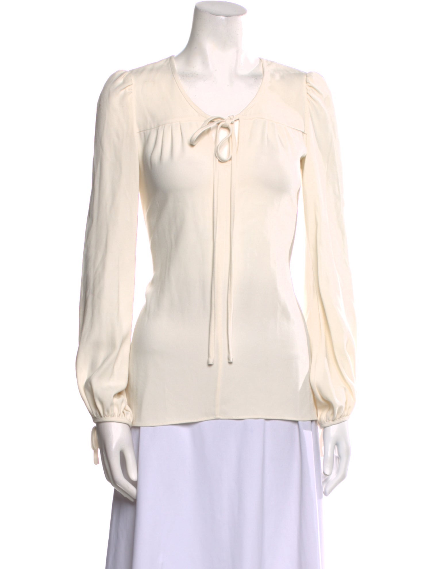 Co. V-Neck Long Sleeve Blouse