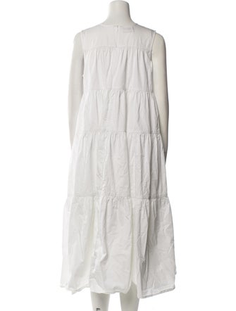 Co. Crew Neck Midi Length Dress