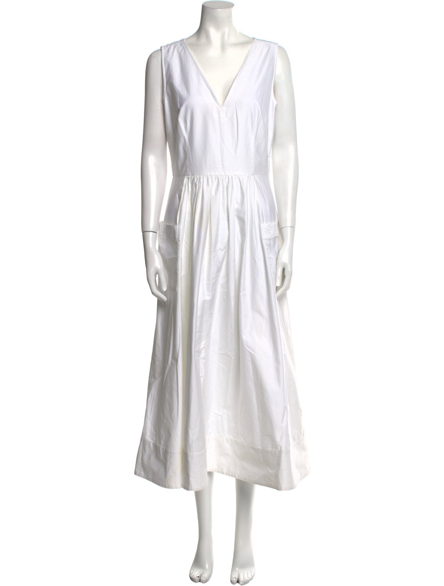 Co. V-Neck Midi Length Dress