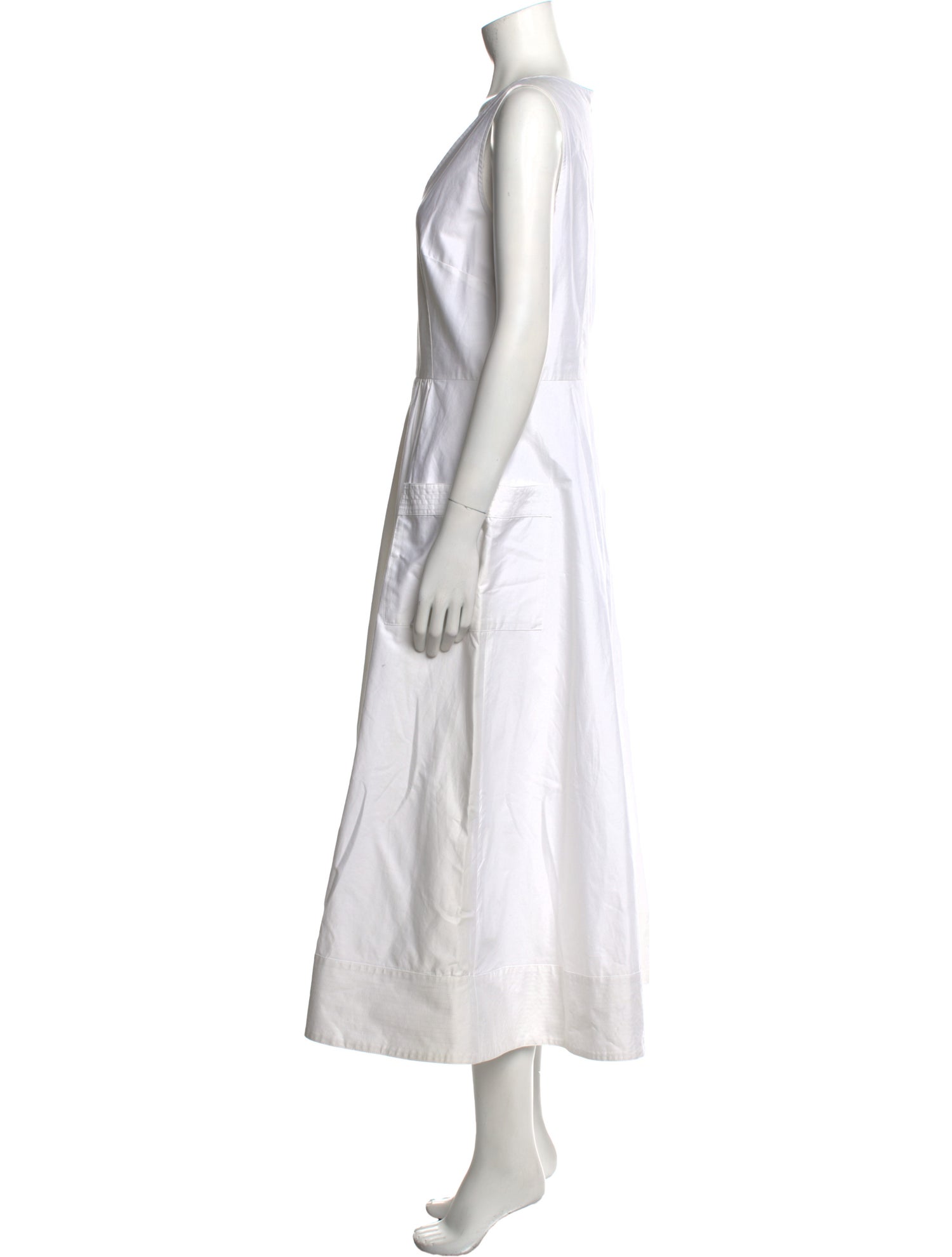 Co. V-Neck Midi Length Dress