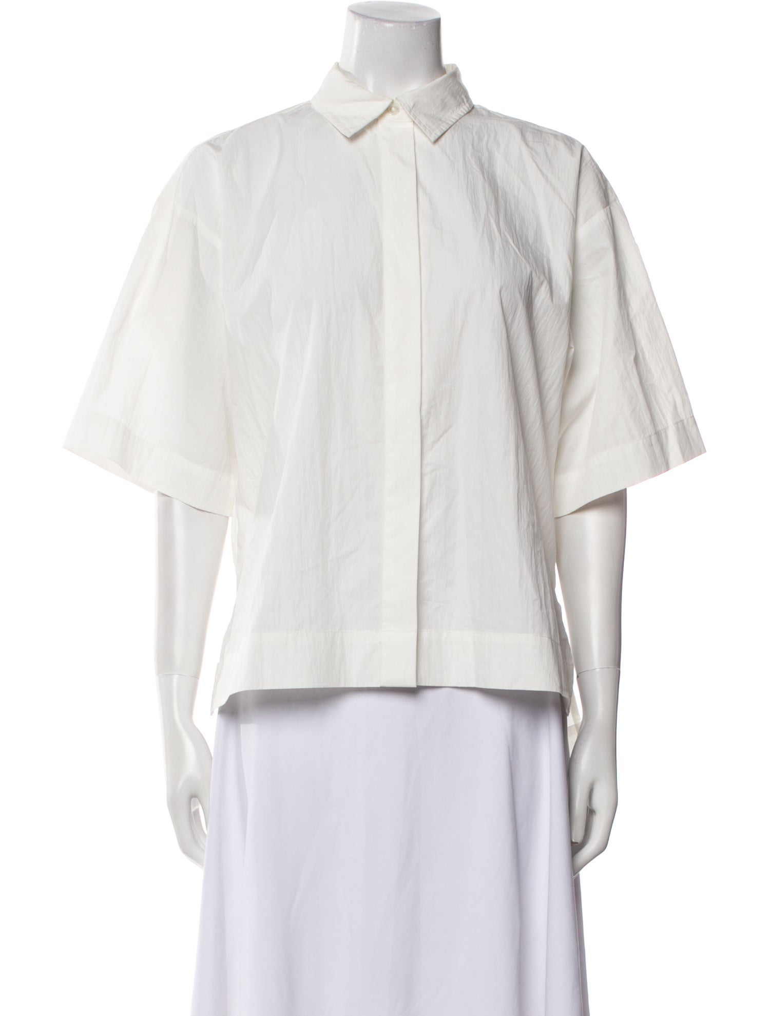 Co. Short Sleeve Button-Up Top