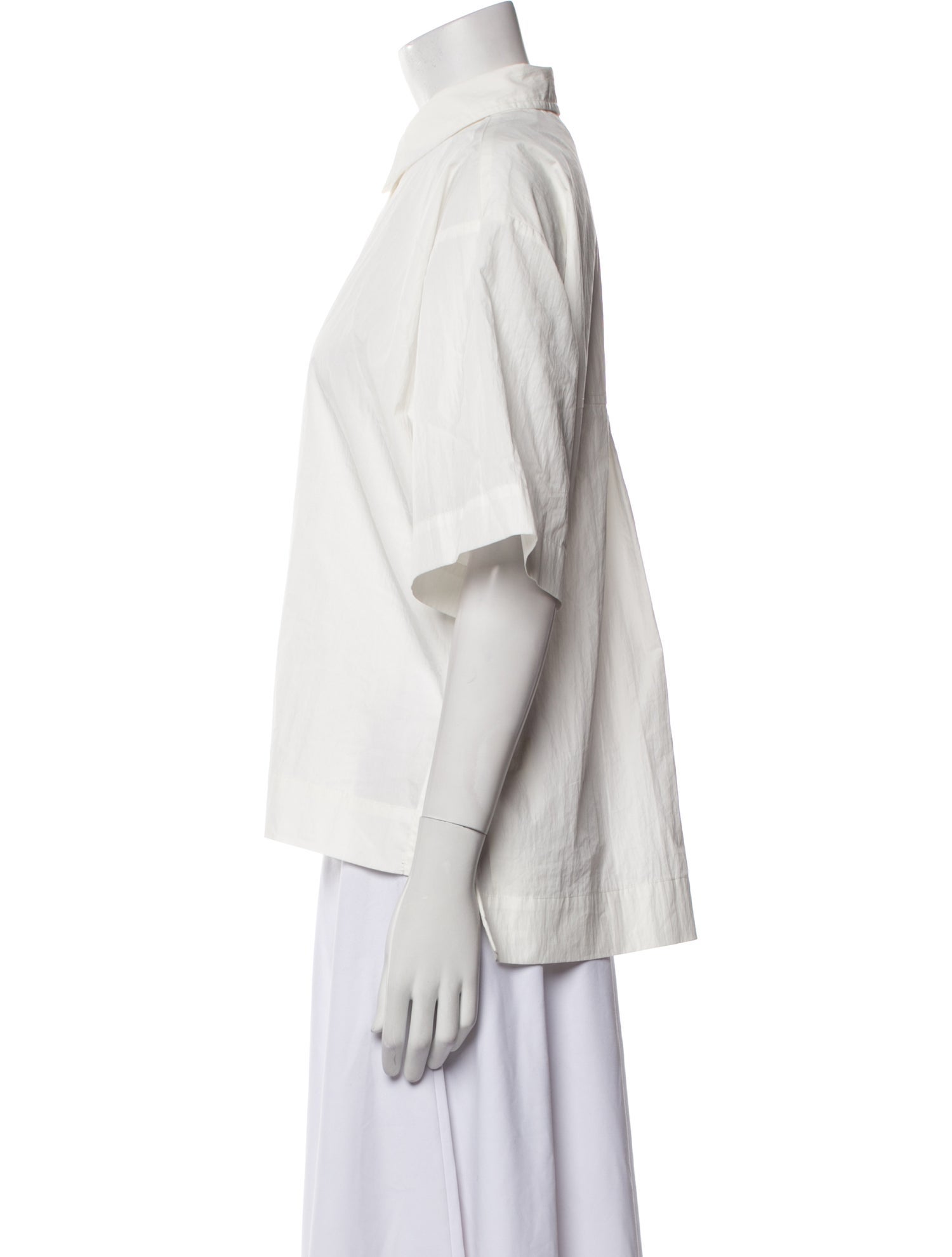 Co. Short Sleeve Button-Up Top