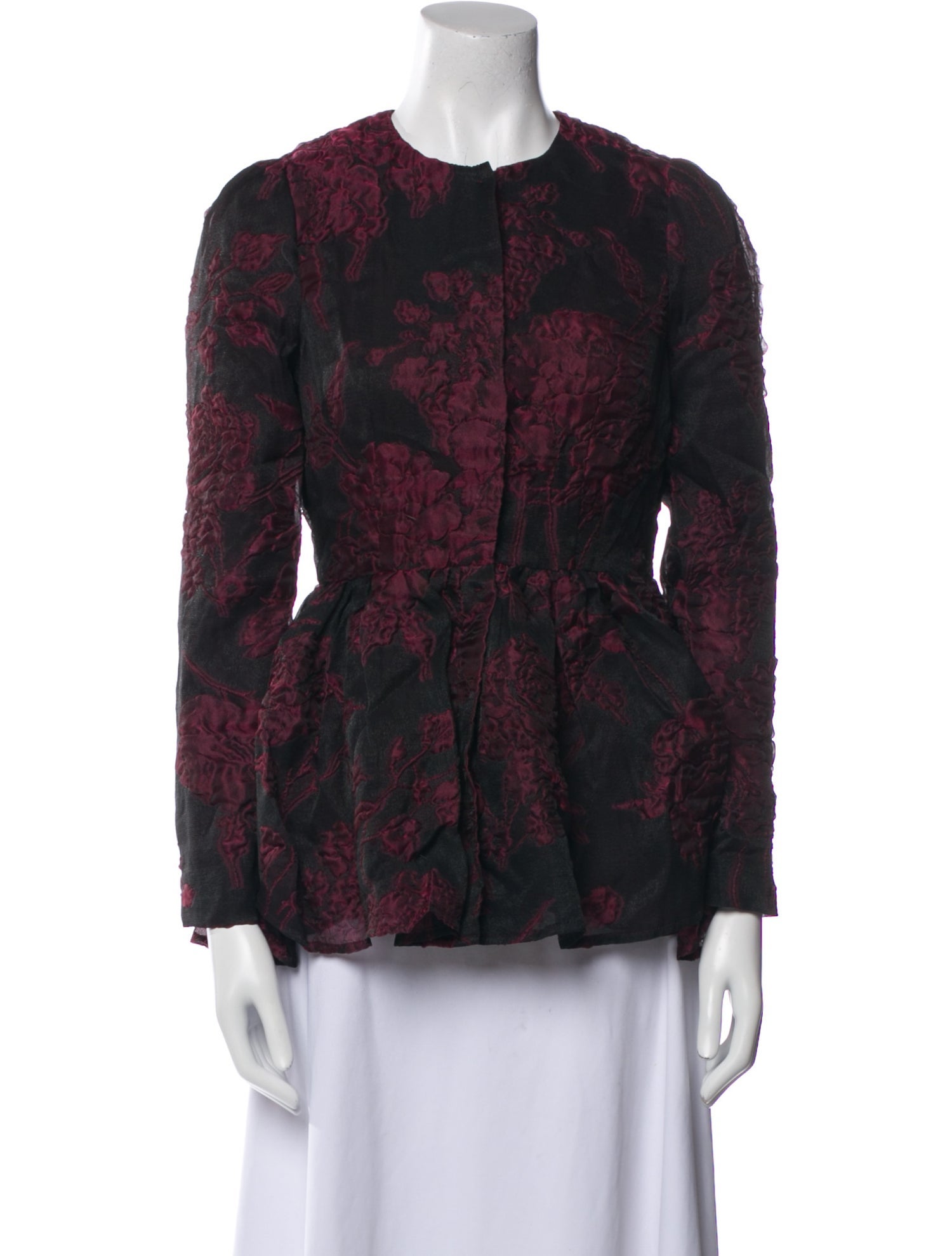 Co. Silk Floral Print Jacket