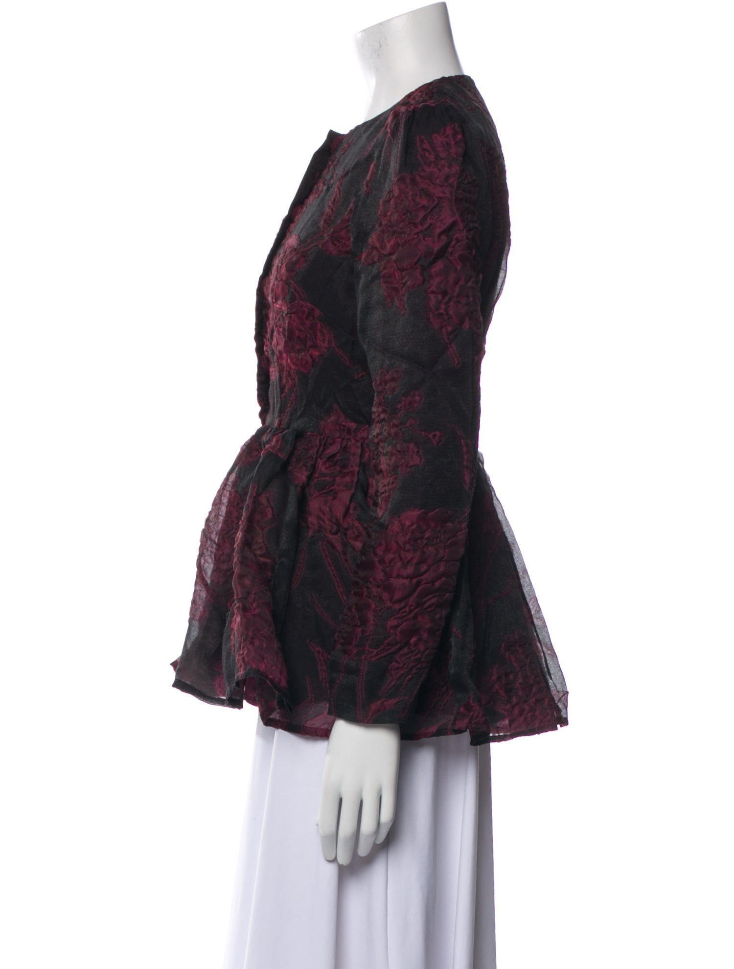 Co. Silk Floral Print Jacket