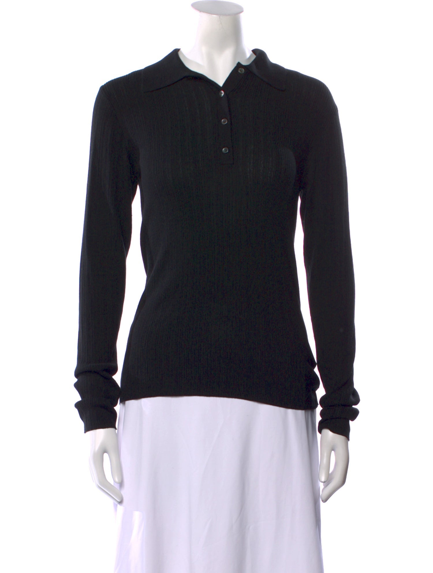 Co. Silk Long Sleeve Top