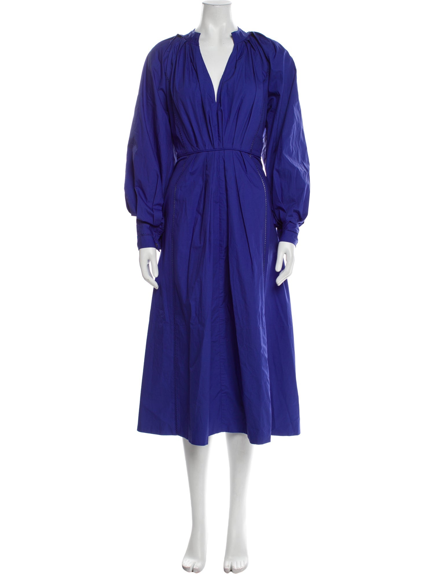 Co. V-Neck Midi Length Dress