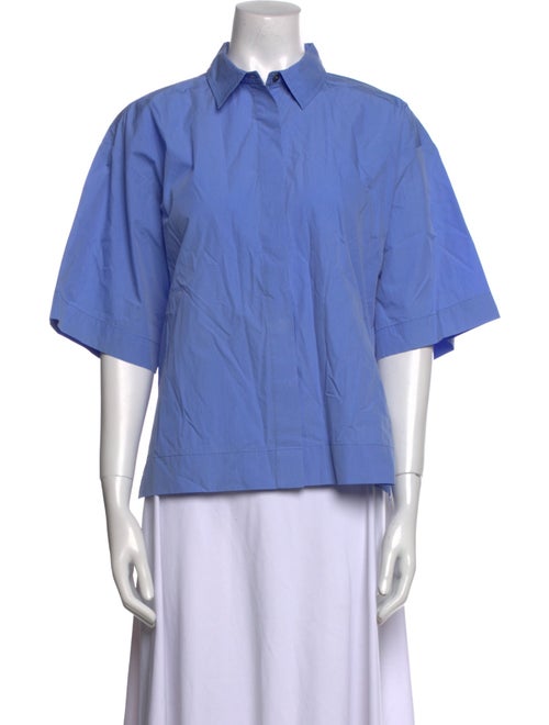 Co. Short Sleeve Button-Up Top