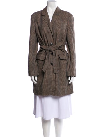 Co. Wool Houndstooth Print Peacoat