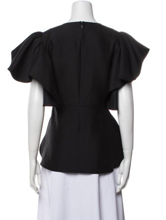 Co. Wool Scoop Neck Blouse