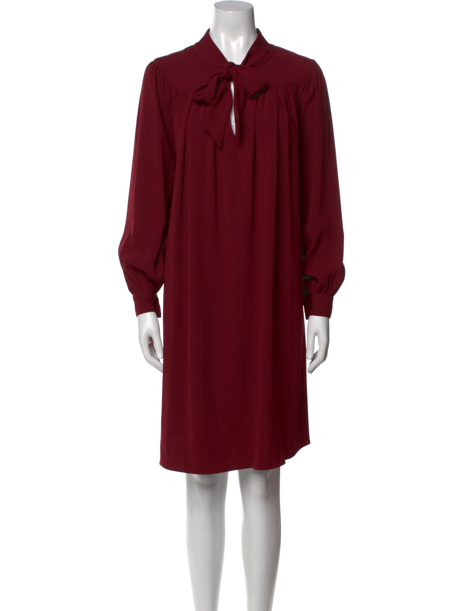 Co. Tie Neck Mini Dress